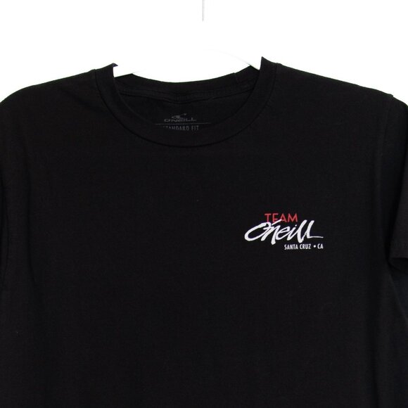 ONeill Team O'Neil Black T-Shirt Standard Fit Santa Cruz CA M - Picture 5 of 10